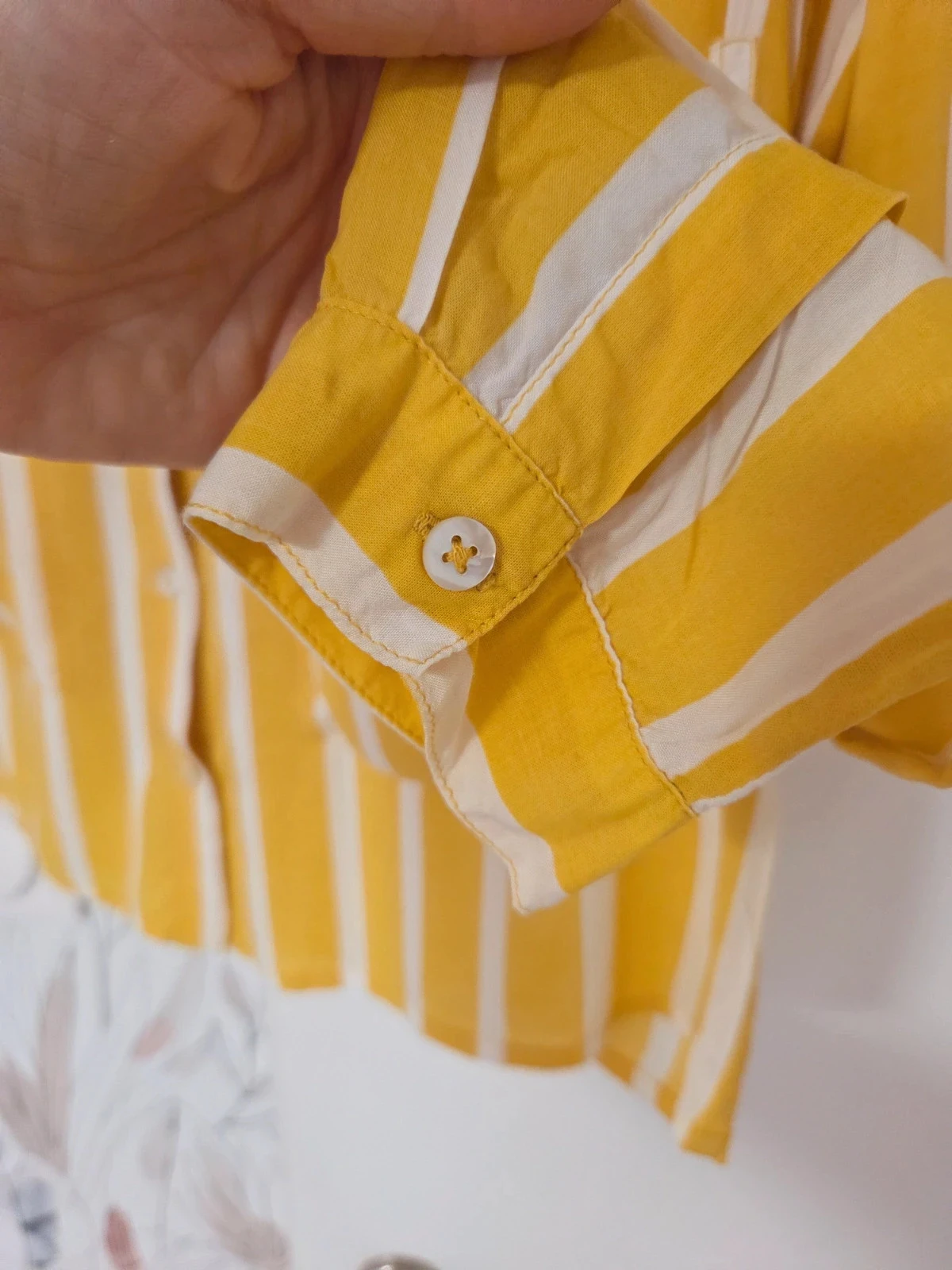 Camisa listrada Nice Things amarelo e branco – pequeno 38 – photo 2